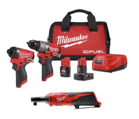 Milwaukee Hammer Drill and Impact Driver Kit: was $369 now $229 @ Home Depot