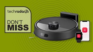 Roborock Q7 M5 robot vacuum with Don't Miss graphic