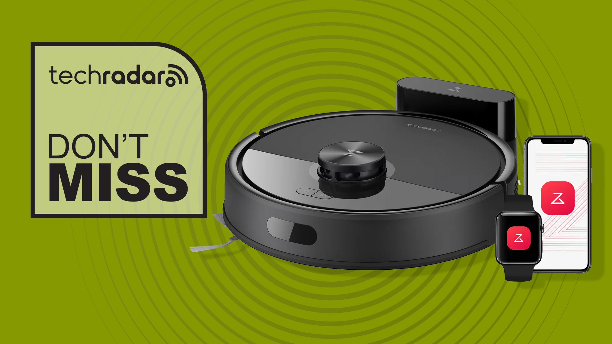 Roborock Q7 M5 robot vacuum with Don&#039;t Miss graphic