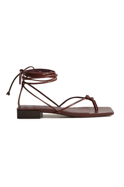 Mango Strappy Leather Sandals