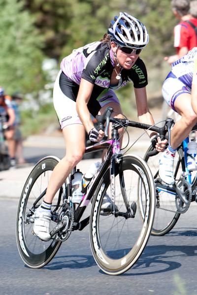 Jessica Phillips (Lip Smackers) heading into the fast finish.