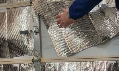 Insulating a space with reflective foil