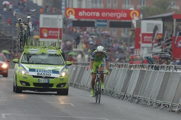 Ivan Basso (Liquigas) riding the Valencia time trial