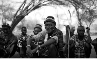 Tribesmen from Turkana, Kenya. TO:Foundation has partnered with Learning Lions to support this community, massively affected by climate change. Kenya, November 2022