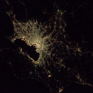 Tokyo by Night Seen From the ISS