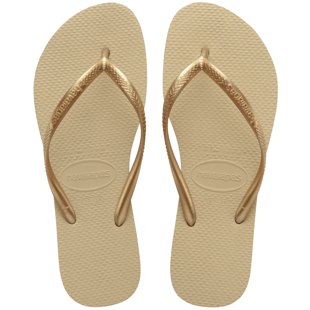 Hawaii, slim flip flops