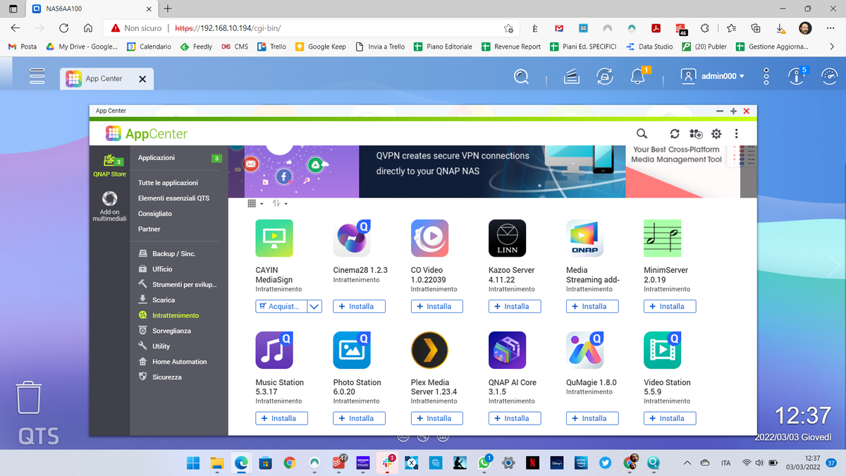 Qnap QTS 5.0