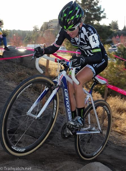 Kaitlin Antonneau (Cannondale) climbing in 5th place