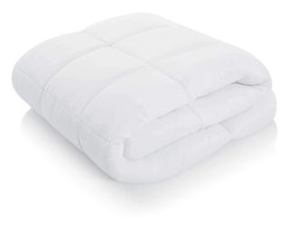 Linenspa All-Season Hypoallergenic Down Alternative Microfiber Comforter, folded