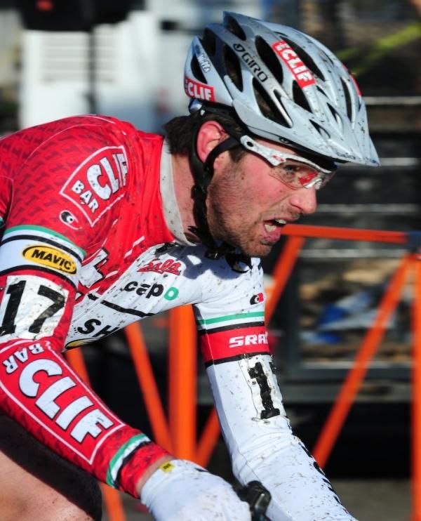 Troy Wells (Cliff Bar) always looks like he is waging war.