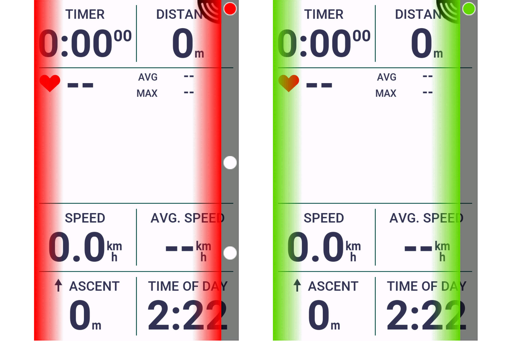 iGPSport SR Mini radar as displayed on the Garmin Edge 1050