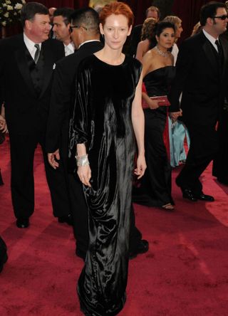 Actress Tilda Swinton attends the 80th Annual Academy Award