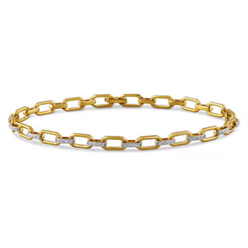 Fred Meyer Jewelers, 1/2 ct. tw. Diamond 7.5" Bracelet in Vermeil