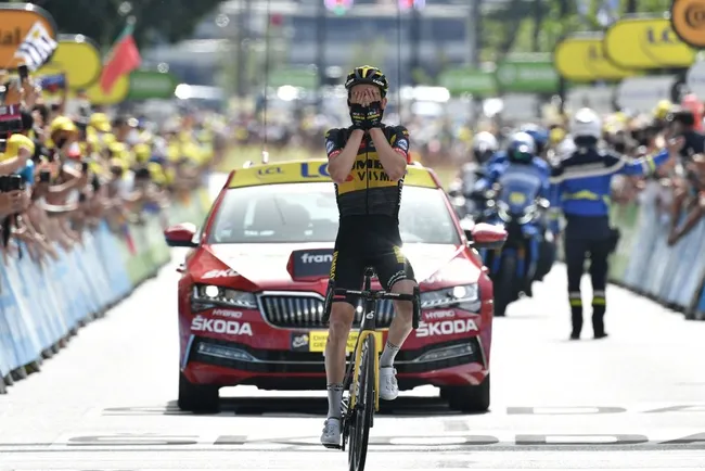 Sepp Kuss vince ad Andorra la Vella (foto: Getty Images)