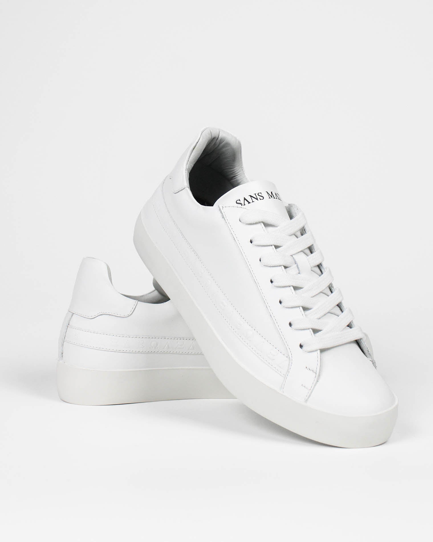 Olympus Low Top Sneakers - White Leather