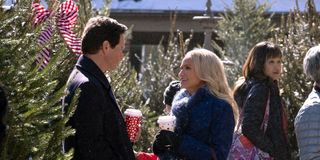 Scott Wolf and Kristin Chenoweth in Hallmark's A Christmas Love Story