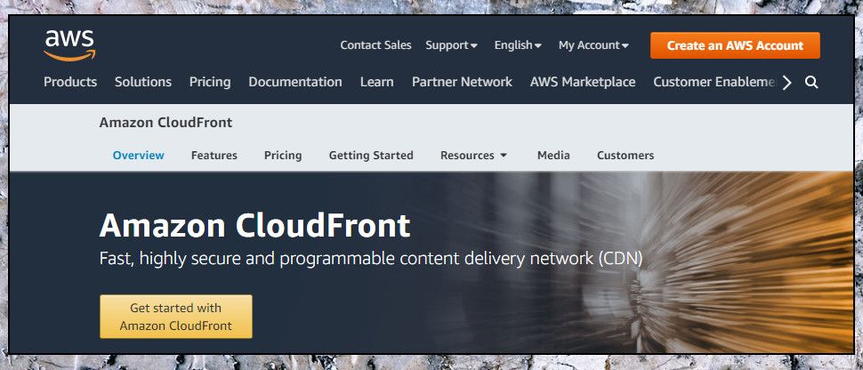 Amazon CloudFront 21:9 Hero