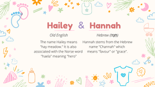 Hailey and Hannah twin names meanings