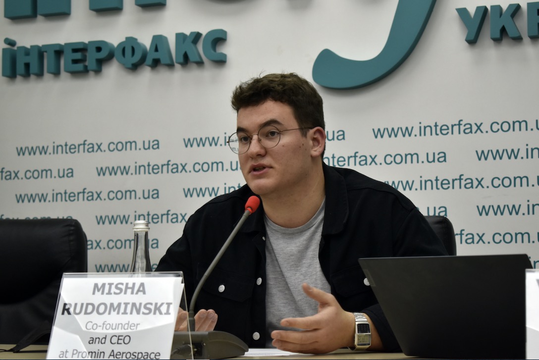 Misha Rudominski, co-founder and CEO of Ukraine-based Promin Aerospace.