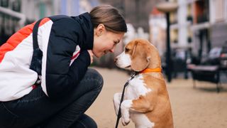 Woman shares bonding moment with dog