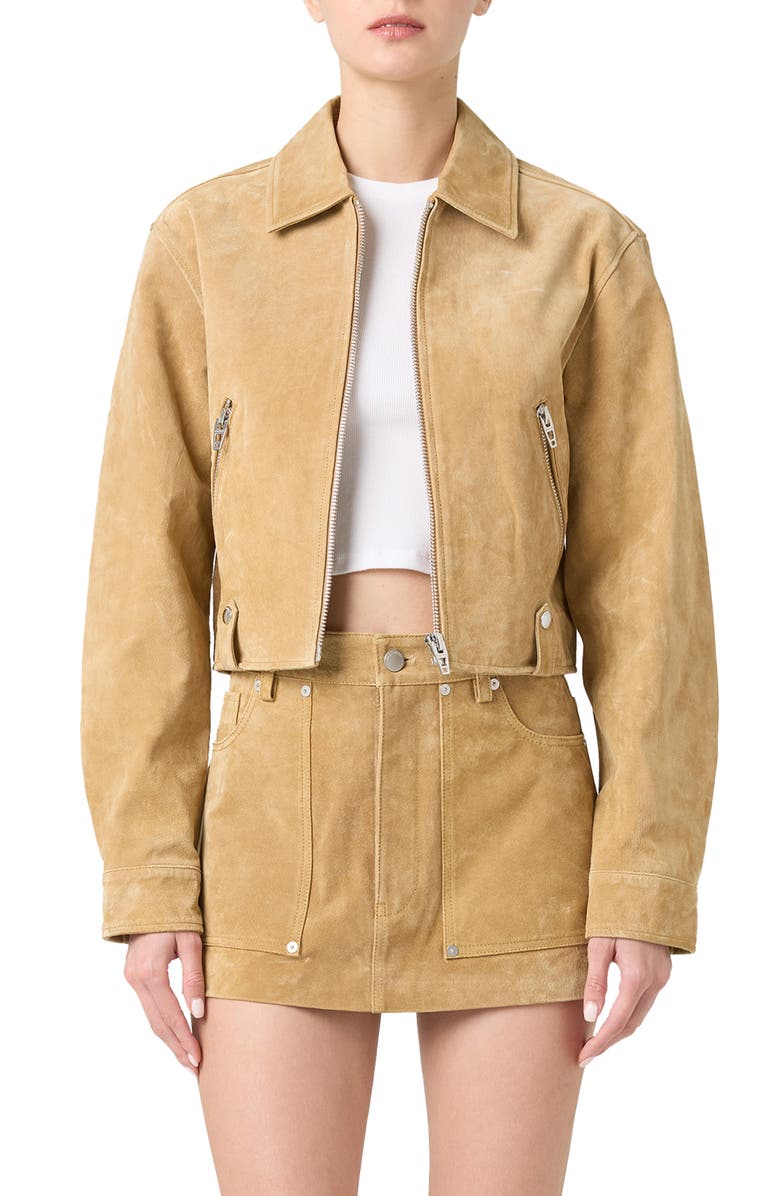 Crop Suede Jacket