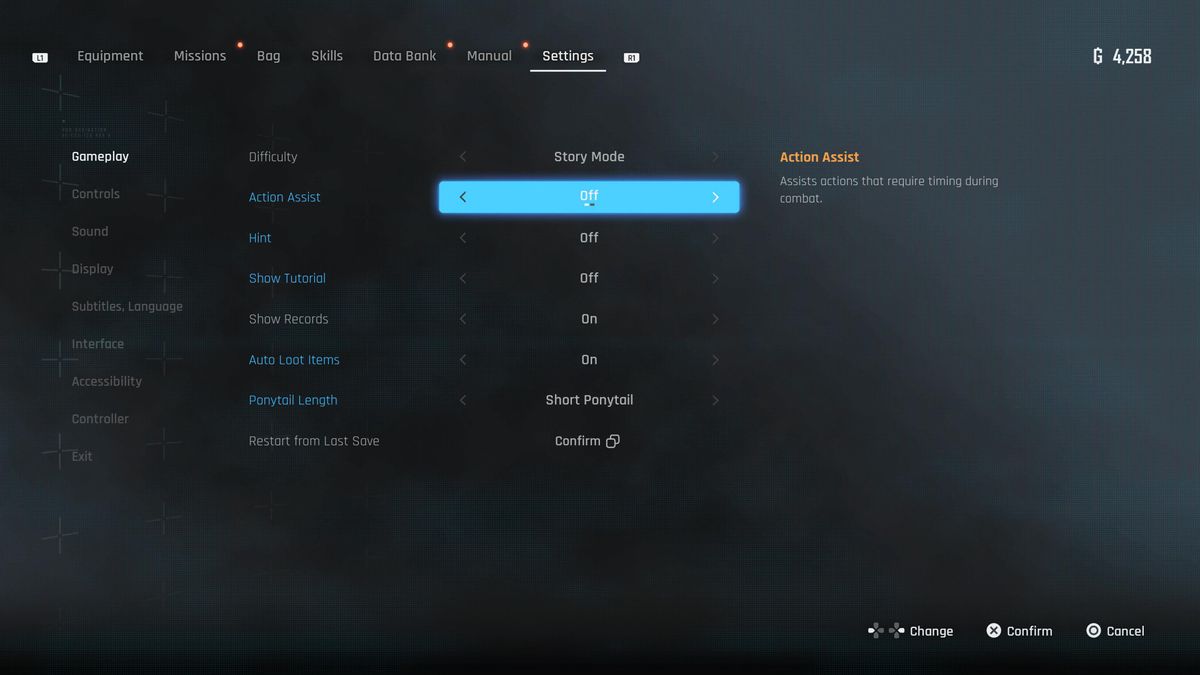 Stellar Blade accessibility 4