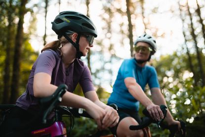 A girl and her mother out on a ride, wearing gear from Halfords