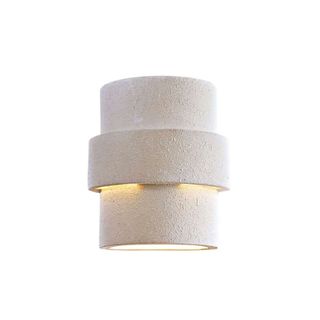 Ceramic 1-Light White Outdoor Pocket Wall Lantern Sconce