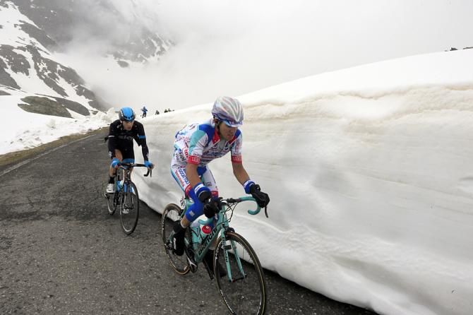 Diego Rosa (Androni) on the attack