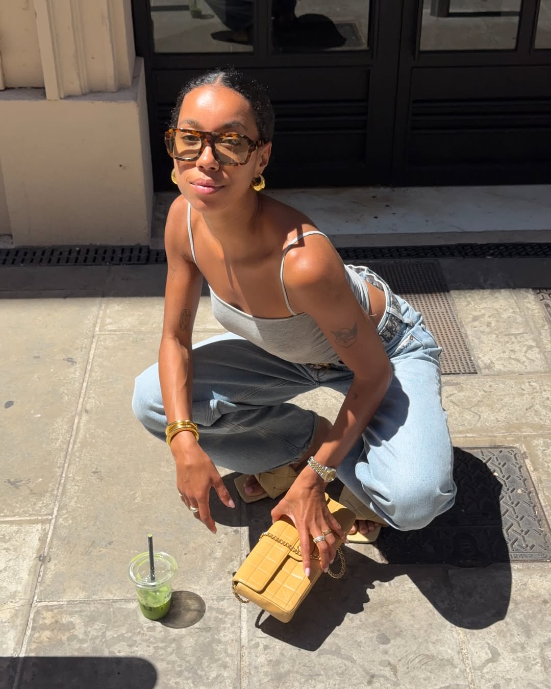 sandals colours and blue jeans 1