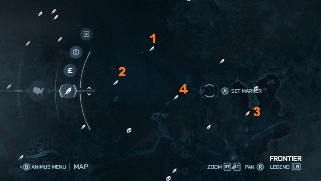 Assassin S Creed 3 Feather Locations Guide Find Them All And Unlock