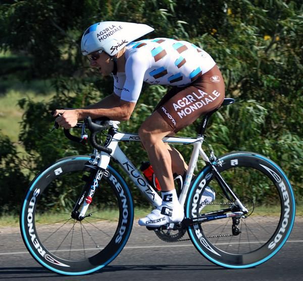 David De Lay (AG2R La Mondiale) time trials to a 15th place finish.