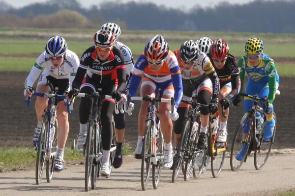The leaders enjoying a sunny final stage in the Netherlands