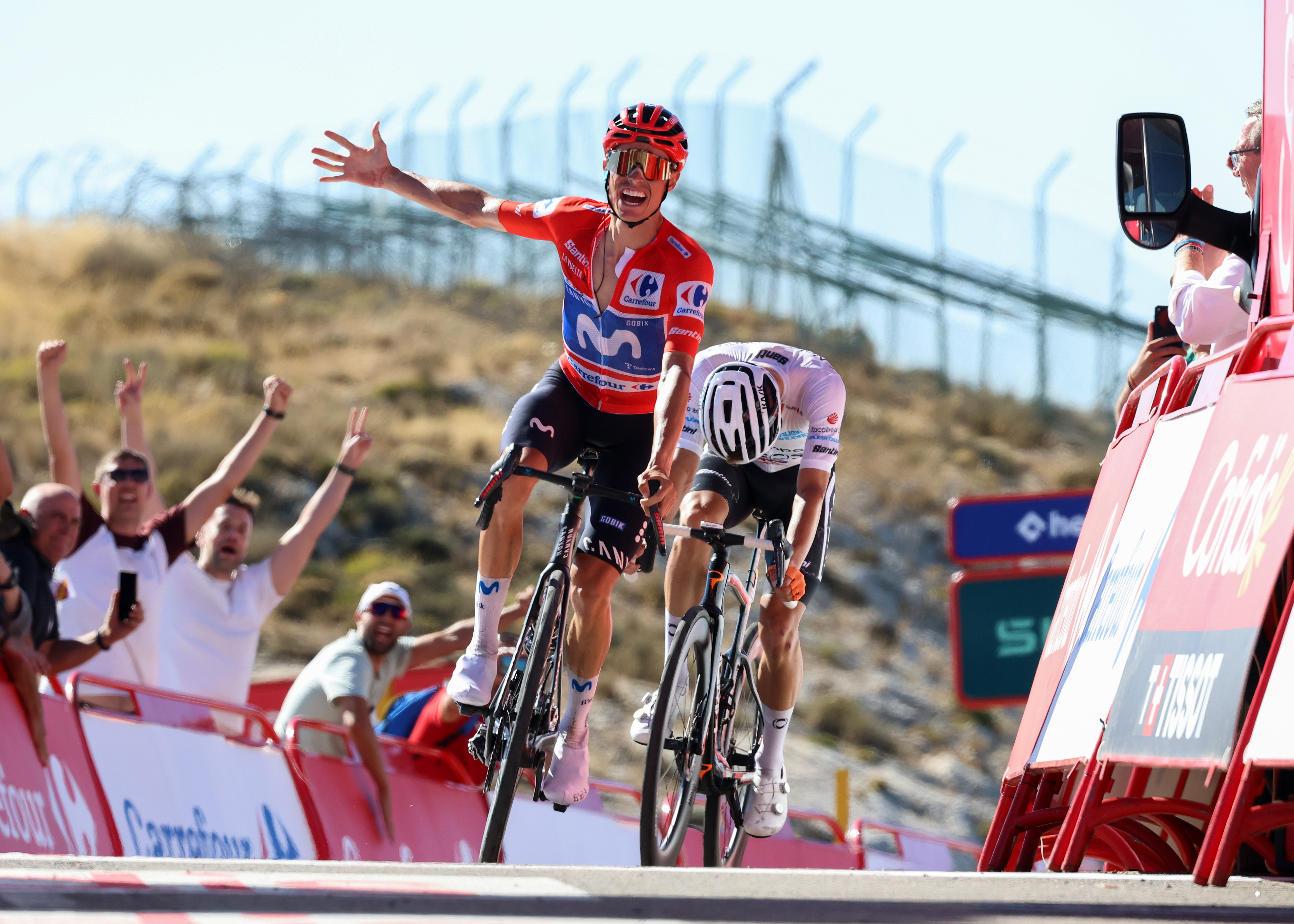 As it happened: GC takes major shift as red jersey solidifies his lead on La Vuelta stage 9