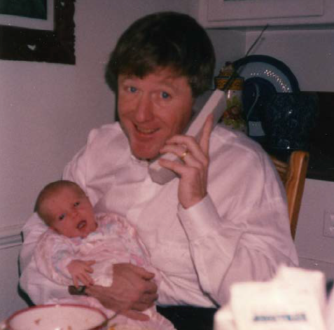 David Booth with his own child.
