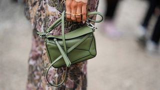 green loewe puzzle bag