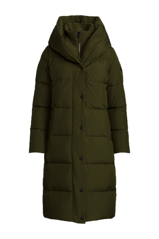 Ralph Lauren Oversize-Collar Quilted Down Coat (Was $340) 