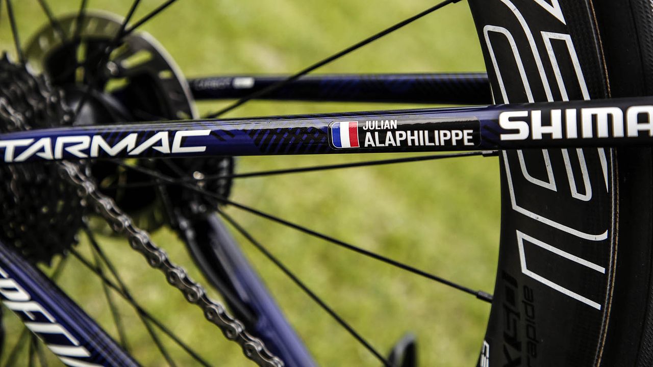 Specialized's designer for the bike said they hoped the design matched Alaphilippe's unique personality