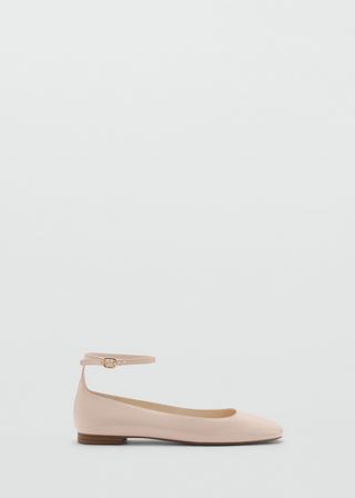 Patent Leather-Effect Ballet Flats