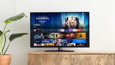 Amazon Fire TV old scren UI TV on table