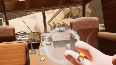 A screenshot of the inside of the RV from the game RV There Yet?