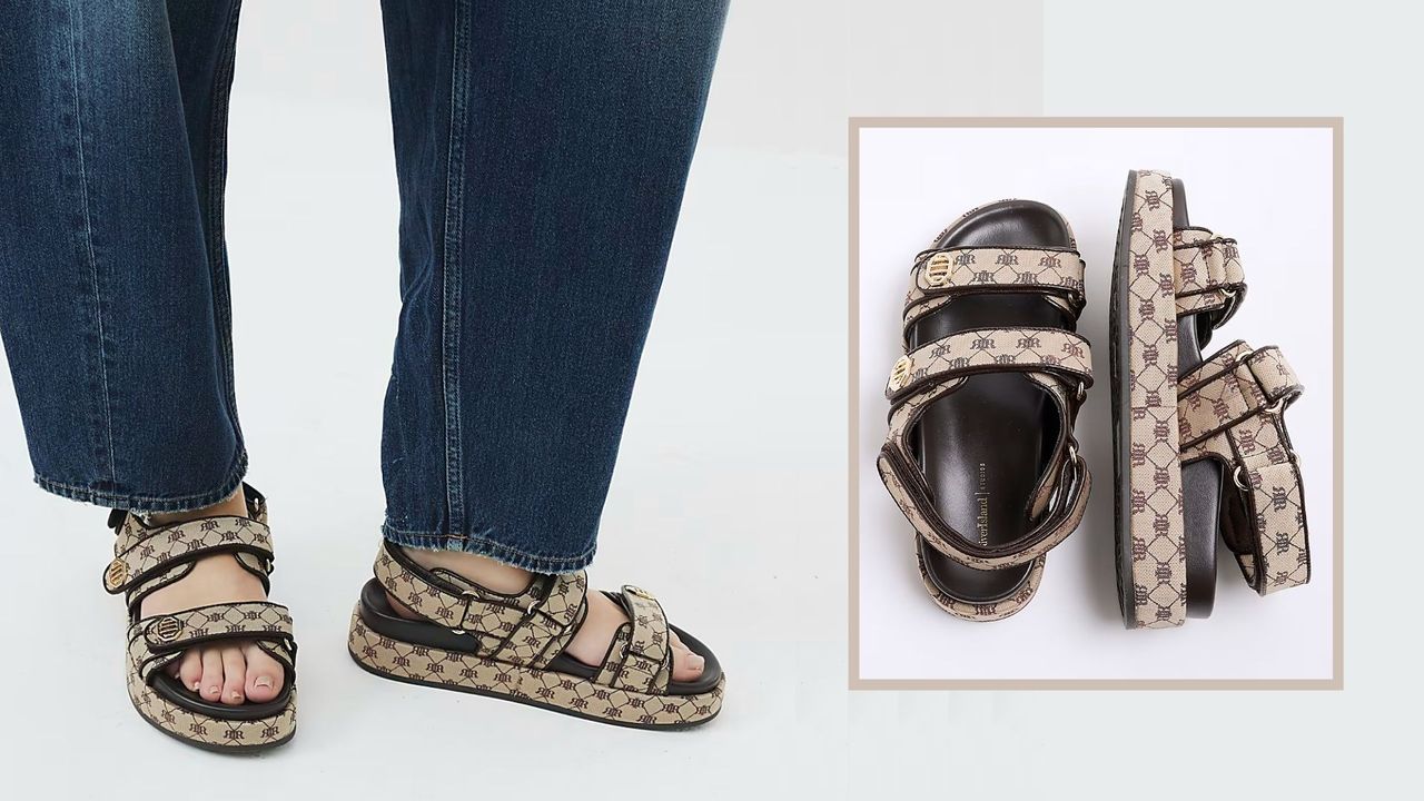 River Island Louis Vuitton lookalike sandals 