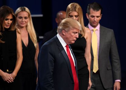 Donald Trump at a 2016 presidential debate