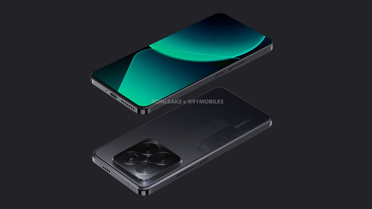 Xiaomi 14 Pro renders showing the charging port and top side