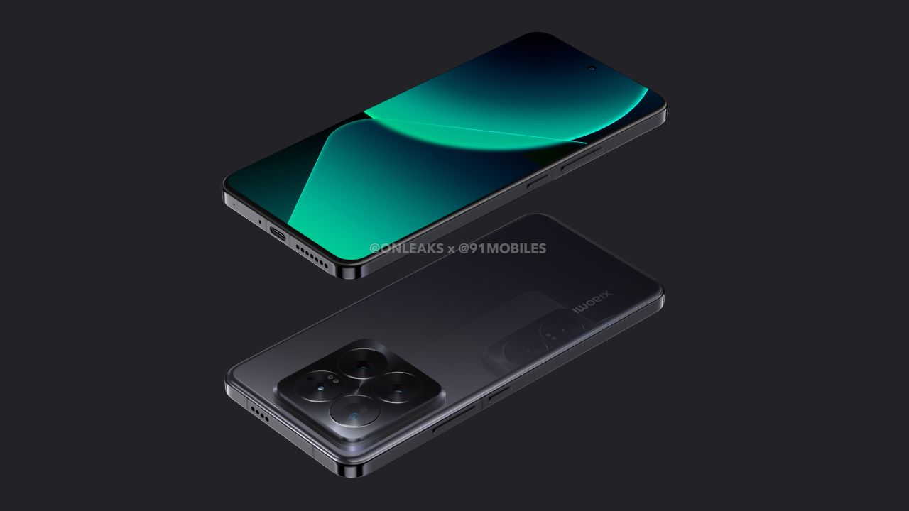 Xiaomi 14 Pro renders showing the charging port and top side