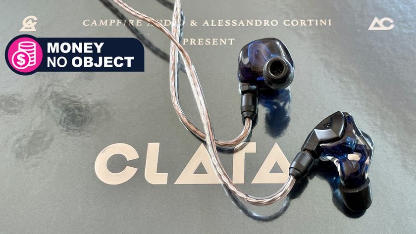 Campfire Audio Clara earbuds, with TR&#039;s Money No Object badge 