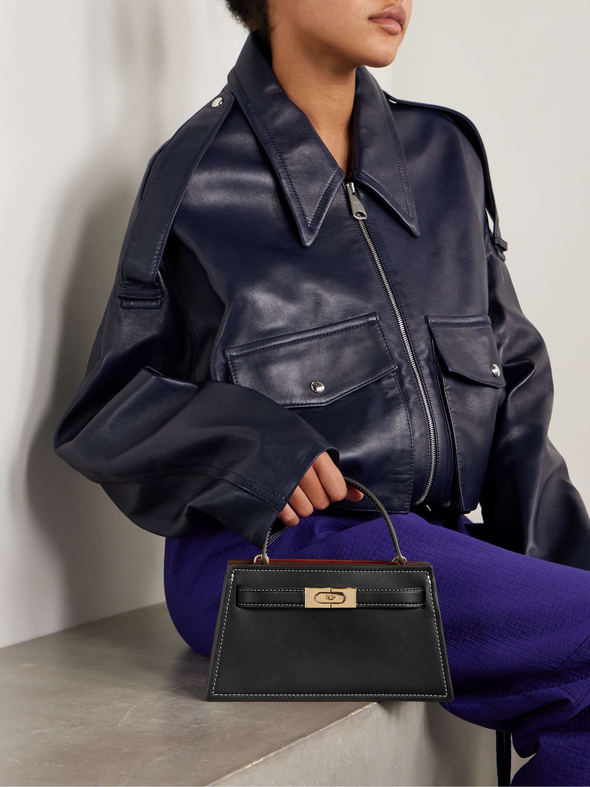 Lee Radziwill Mini Leather Shoulder Bag