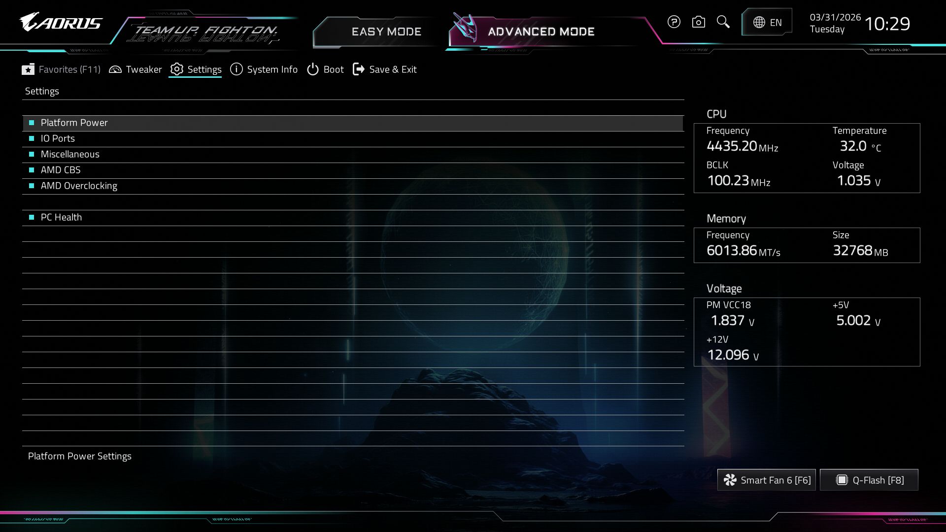Gigabyte X870E Aorus Xtreme X3D AI Top - BIOS