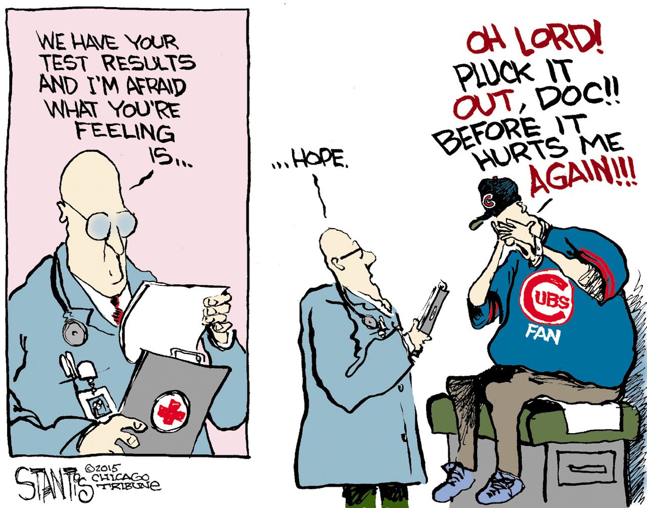 Editorial cartoon U.S. Chicago Cubs