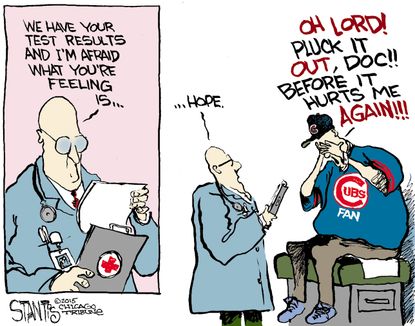 Editorial cartoon U.S. Chicago Cubs